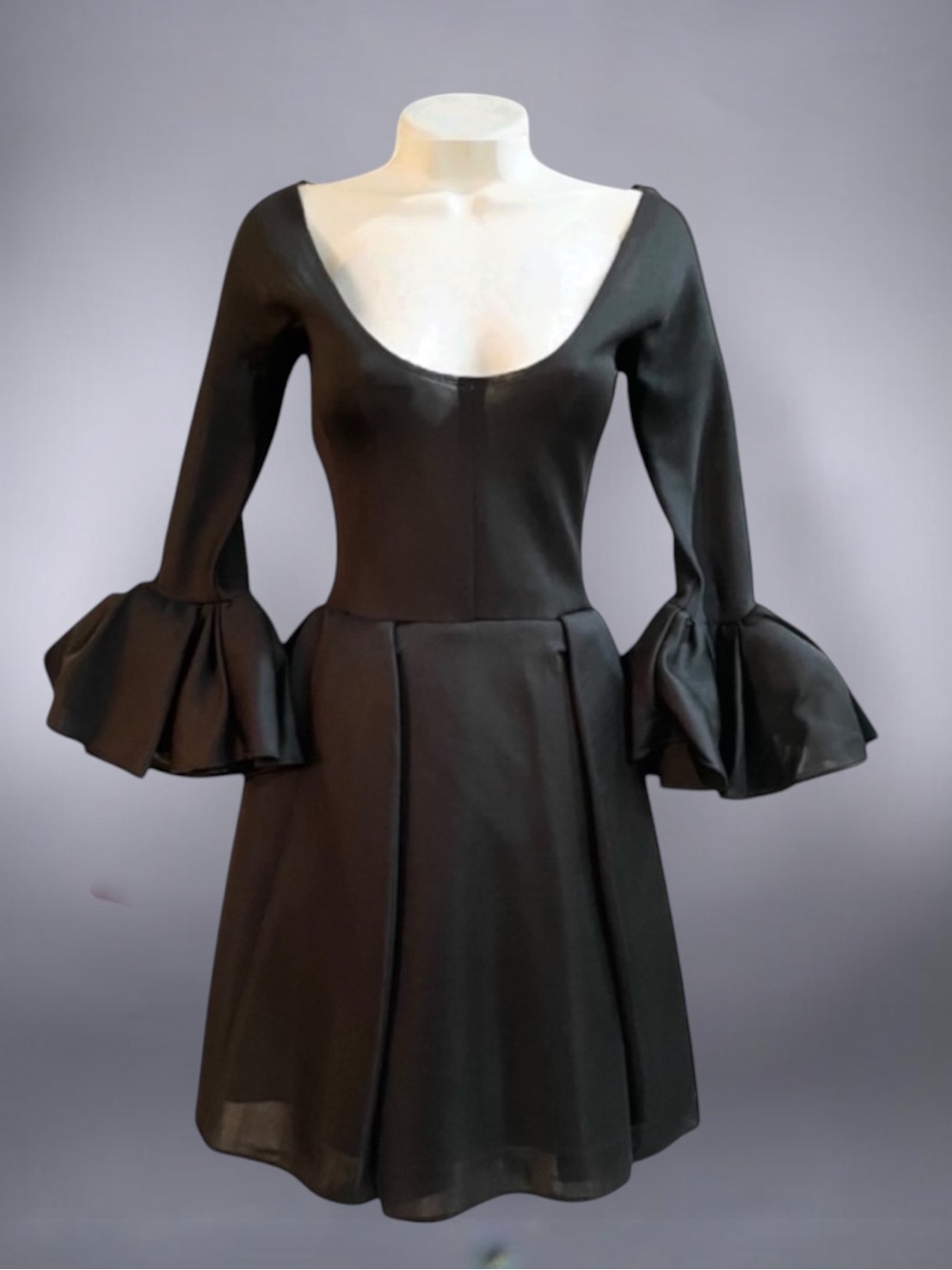 ROCHAS SILK Runway Couture Dress Size 38